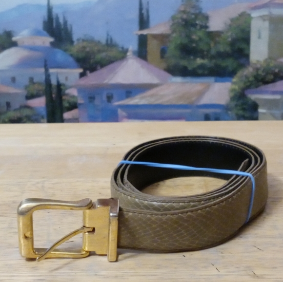 Vintage leather belt Size 40 - Picture 4 of 4